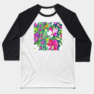 Floral pattern background Baseball T-Shirt